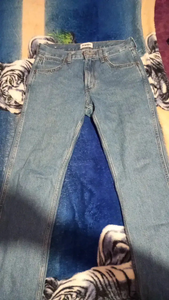 Jeans de mezclilla azul para hombre - 4