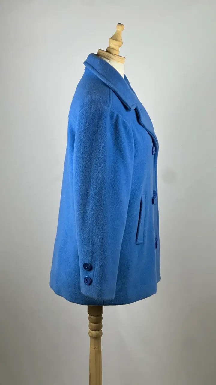 Abrigo celeste American Girl - 85% Lana - Talla L - 3