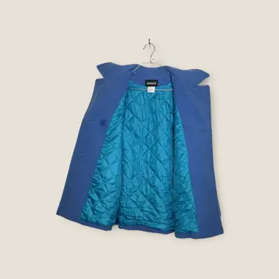 Abrigo celeste American Girl - 85% Lana - Talla L - miniatura 5