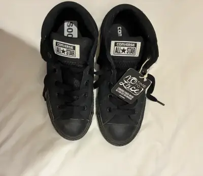 Zapatillas 35.5 Converse All Star negras para niño - miniatura 1