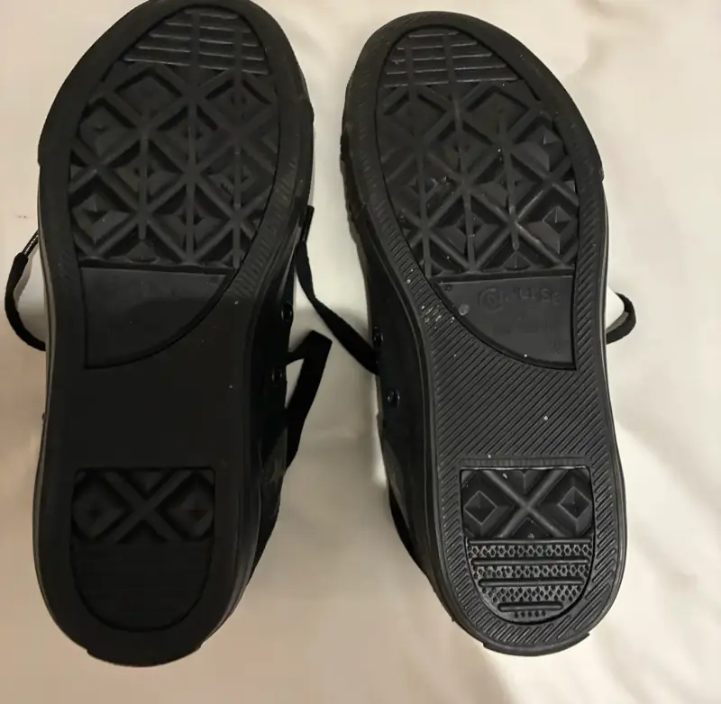 Zapatillas 35.5 Converse All Star negras para niño - 3