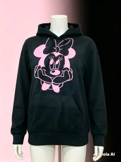 Polerón con capucha Minnie Mouse azul claro - miniatura 3