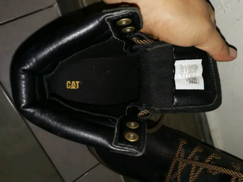 Botas de cuero negras para mujer CAT - 4