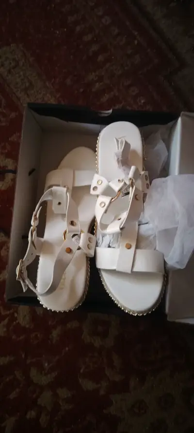 Sandalias blancas Massimo Dutti n38 para mujer - miniatura 2