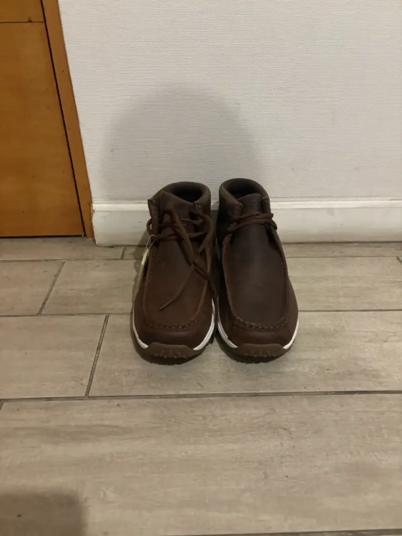 Botines de cuero marrón para hombre Sureway - 2