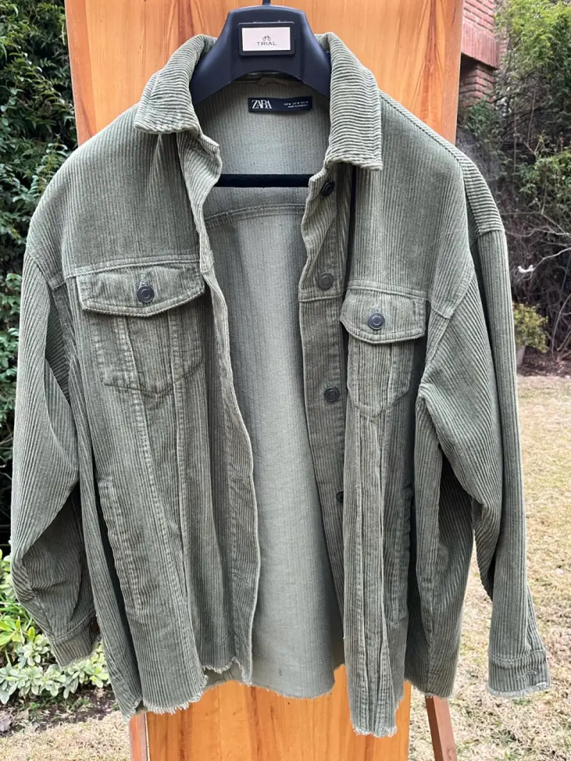 Chaqueta Zara verde - 3