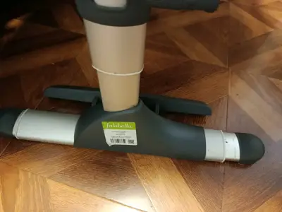 Cuna colecho gris con colchón y sábana de abajo - miniatura 4