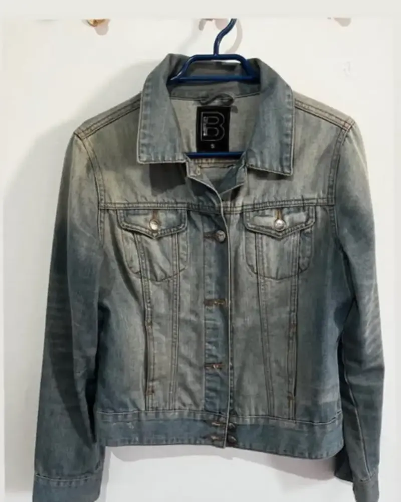 Chaqueta de mezclilla con diseño a rayas - 2