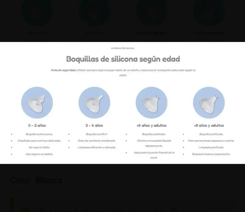 Aspirador nasal eléctrico Balia - 4