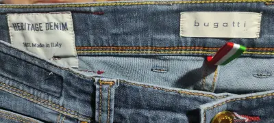 Jeans de mezclilla azul Bugatti para hombre 40 - miniatura 3