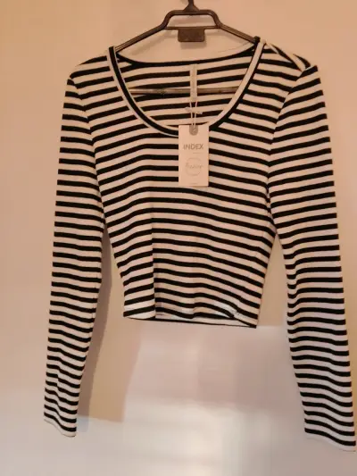 Polera de rayas blancas y negras Index - miniatura 3