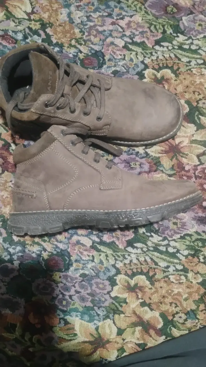Zapatos de cuero marrón para hombre - 1