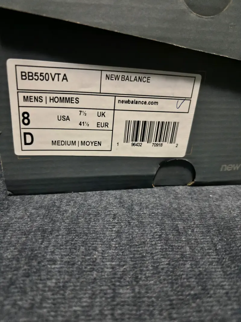 Zapatillas deportivas New Balance 550 blancas y azules - 3
