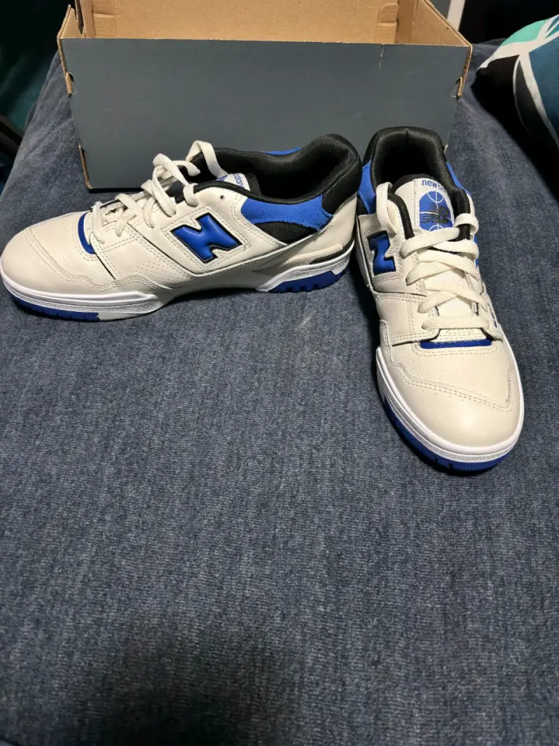 Zapatillas deportivas New Balance 550 blancas y azules - 6