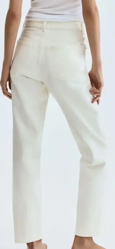 Pantalones blancos de mezclilla H&M talla 36 - miniatura 4