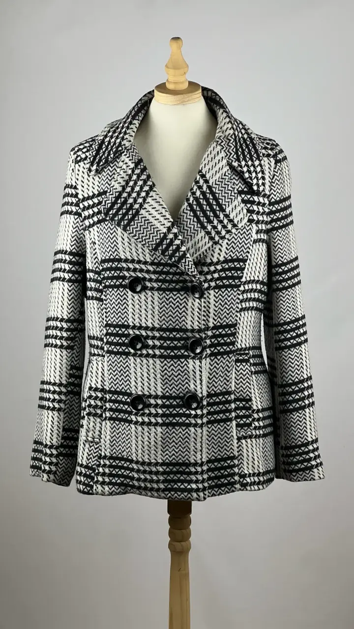Abrigo a cuadros Rampage -Talla L