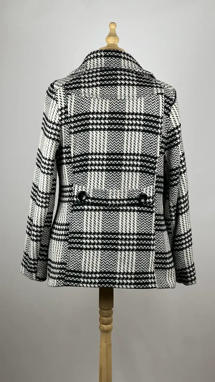 Abrigo a cuadros Rampage -Talla L - 4