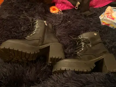 Botines de cuero negro  Cmoran talla 35 - miniatura 2