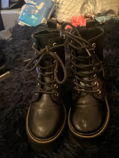 Botines de cuero negro  Cmoran talla 35 - miniatura 4