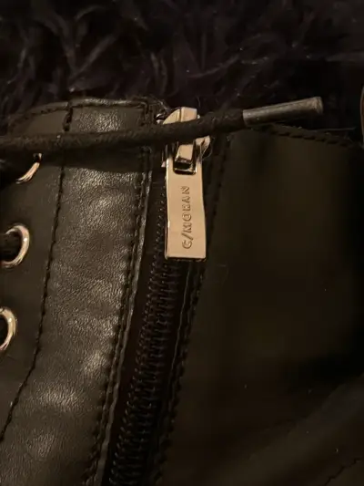 Botines de cuero negro  Cmoran talla 35 - miniatura 5