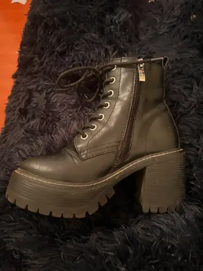 Botines de cuero negro  Cmoran talla 35 - miniatura 6