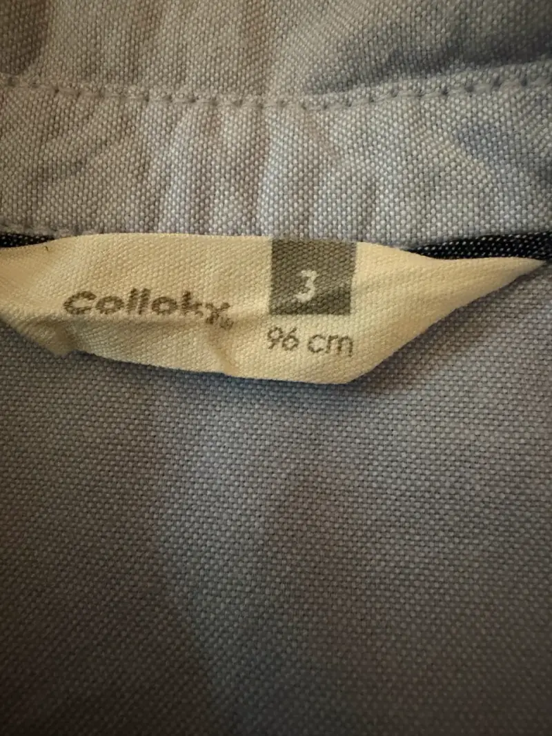 Camisa celeste para niño talla 3 - 2