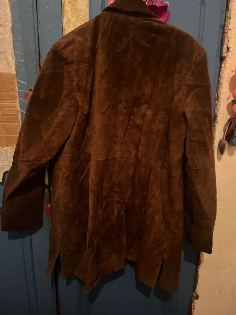 Chaqueta de cuero marrón Relativity unisex - 5