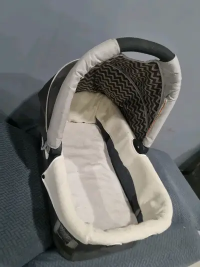 Cuna moisés portátil para bebé gris - miniatura 3