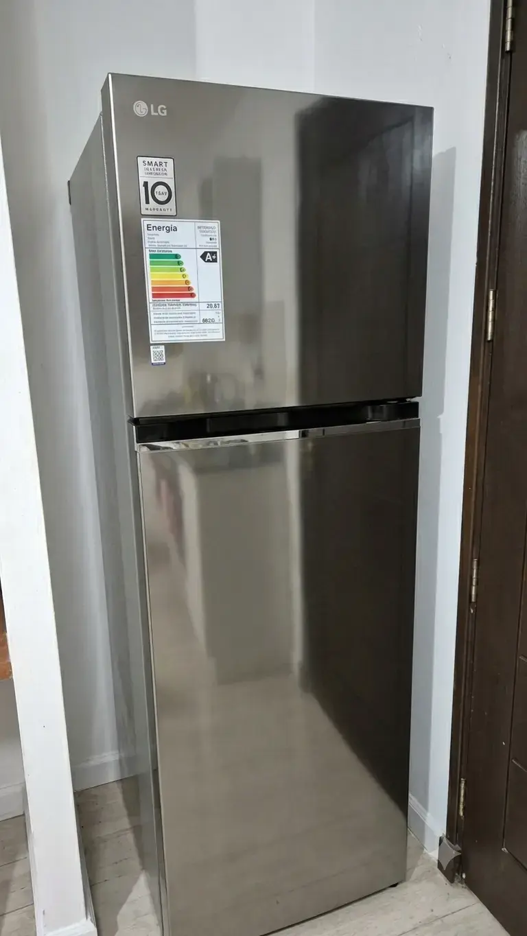 Refrigerador LG de acero inoxidable con eficienci - 1