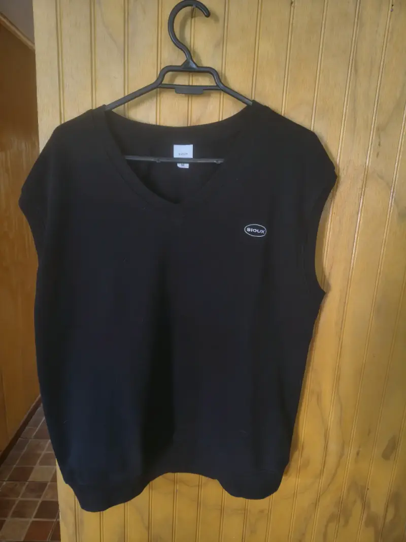 Chaleco sin mangas negro Sioux talla M - 1