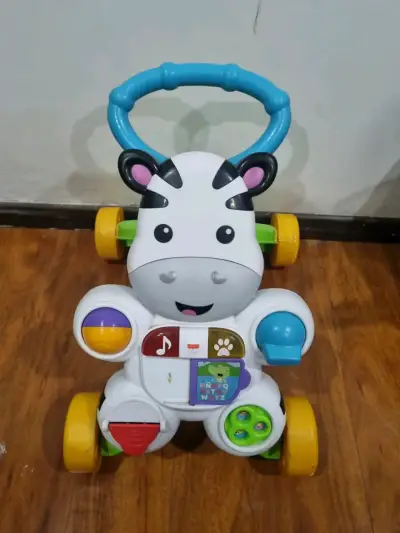 Andador infantil con diseño de cebra y actividades - miniatura 2