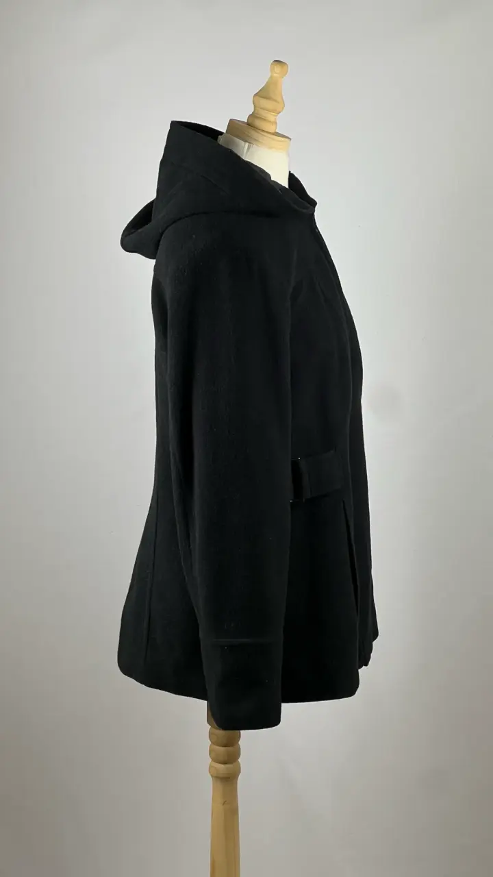 Abrigo negro Croft & Barrow - 80% Lana - Talla M - 3