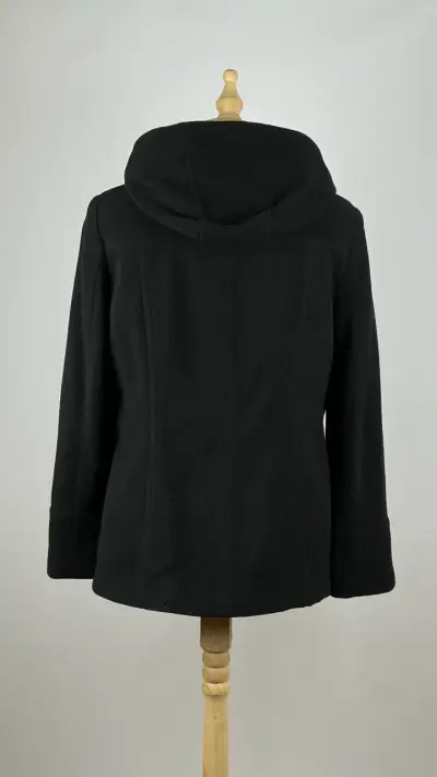 Abrigo negro Croft & Barrow - 80% Lana - Talla M - miniatura 4