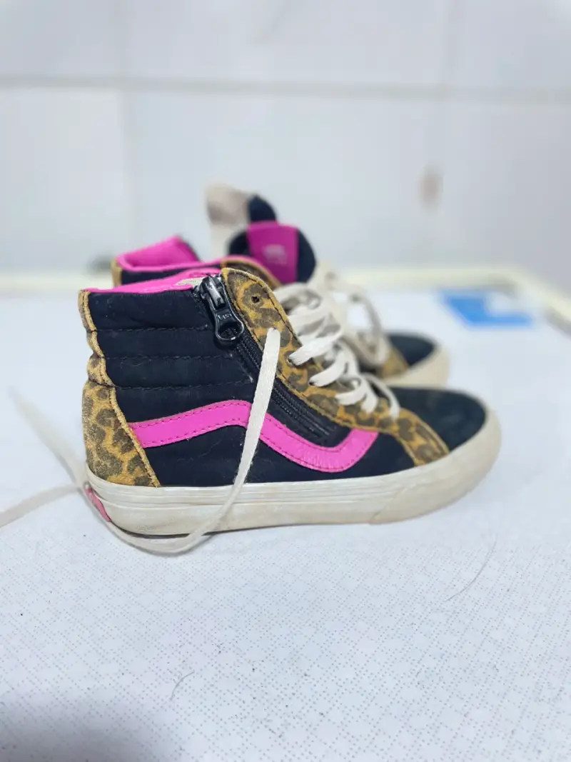 Zapatillas Vans de Leopardo y Rosa para Niños - 2