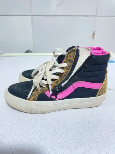 Zapatillas Vans de Leopardo y Rosa para Niños - miniatura 3