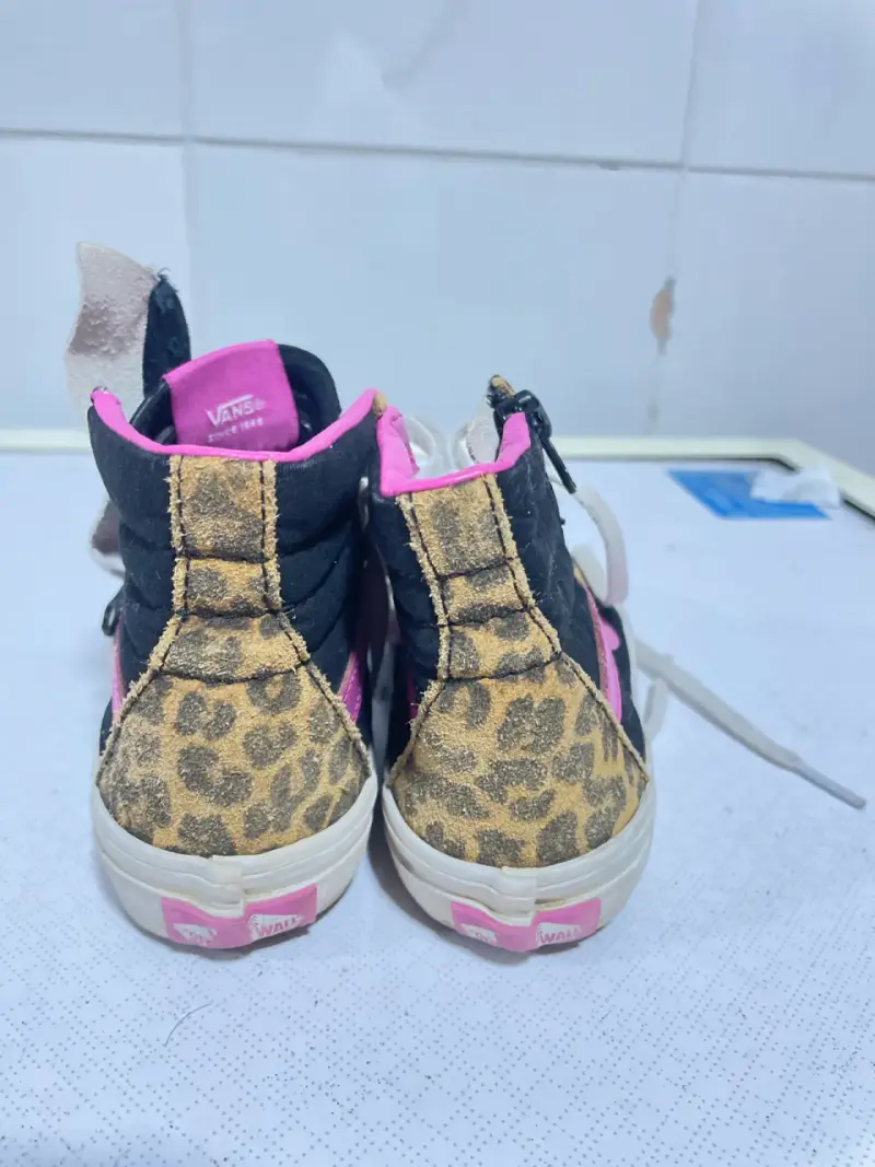 Zapatillas Vans de Leopardo y Rosa para Niños - 4