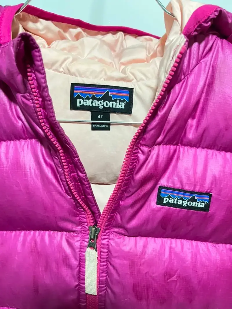 Chaqueta Infantil Patagonia Rosa Acolchada - 3