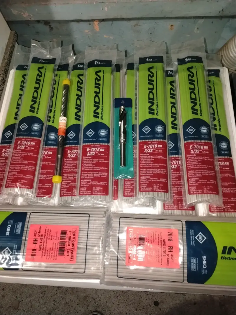 Electrodos de soldadura Indura E-7018 RH 3/32" - 3