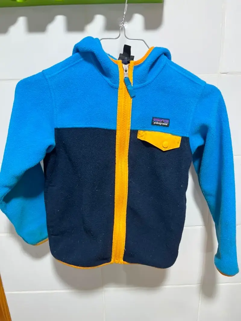 Chaqueta polar azul y amarilla Patagonia Synchilla XS - 3