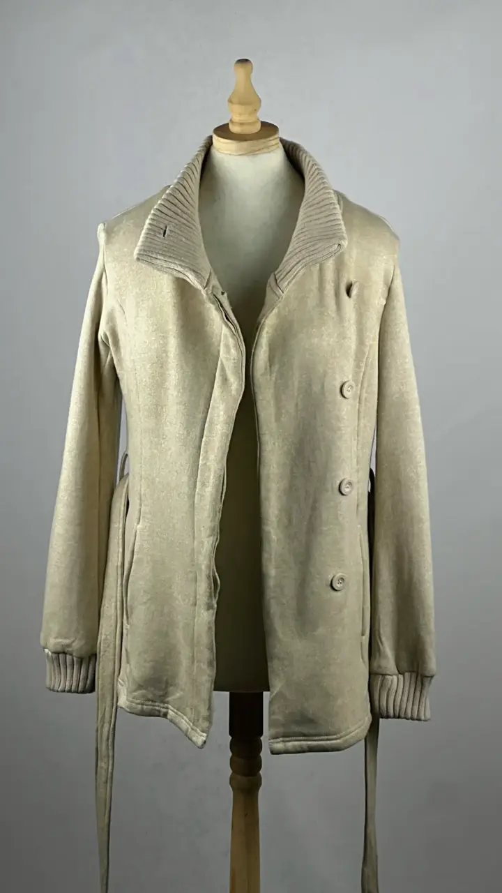 Poleron tipo abrigo beige Mossimo - Talla S - 2