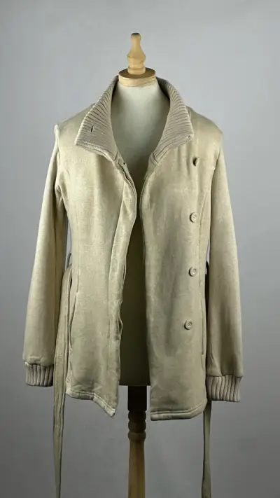 Poleron tipo abrigo beige Mossimo - Talla S - miniatura 2