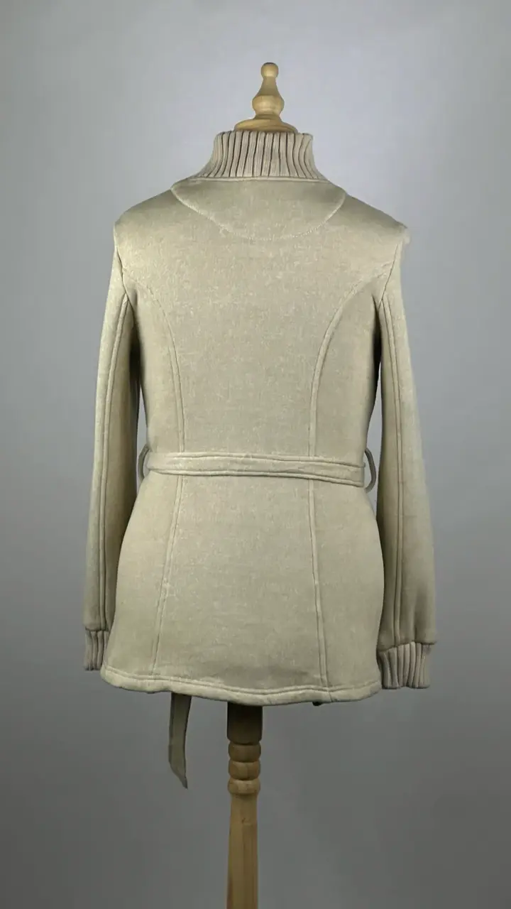 Poleron tipo abrigo beige Mossimo - Talla S - 4