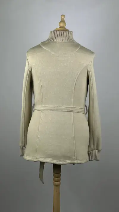 Poleron tipo abrigo beige Mossimo - Talla S - miniatura 4