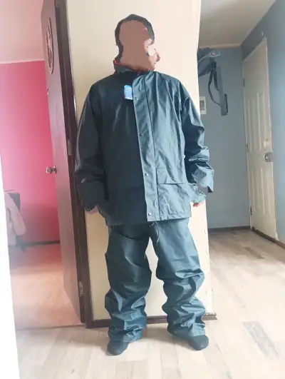 Traje impermeable para lluvia color gris - miniatura 1