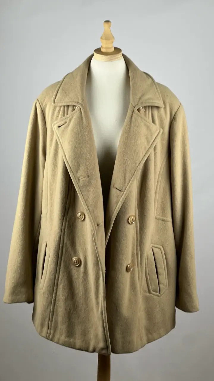 Abrigo beige Croft & Barrow - 80% Lana - Talla XXL - 2