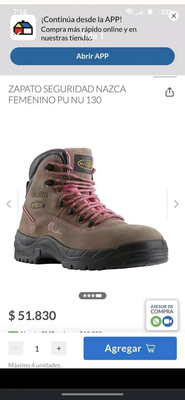 Zapatos de seguridad femenino