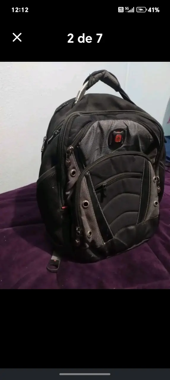 Mochila Wenger de victorinox negra para laptop - 5