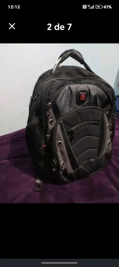 Mochila Wenger de victorinox negra para laptop - miniatura 5