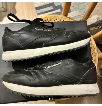 Zapatillas negras Reebok Classic Leather para hombre - miniatura 1