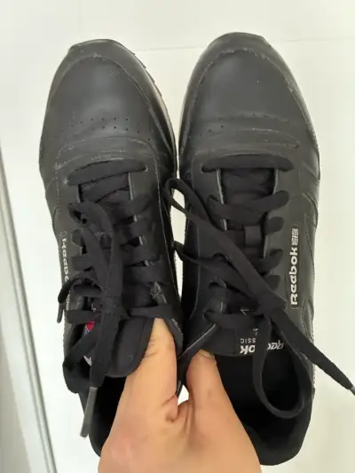 Zapatillas negras Reebok Classic Leather para hombre - miniatura 3